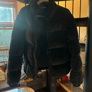 Victoria's Secret Pink Black velvet  Jacket